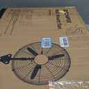 Wall Mount Fan, 20 Inch Oscillating Fan with Remote, 9-Speed & 3 Modes, 4500 CFM High Velocity Heavy Duty IP55 Waterproof Electric Fan for Outdoor Indoor Commercial, Industrial, Residential Use