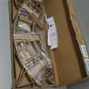 Large Wall Clock for Living Room Decor  40 Inch Knocked-Down (KD) Silent Non-Ticking Modern Farmhouse Wall Clock, Oversized Decorative Metal Roman Numeral Clock, Bronze