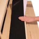 6x30 Stair Treads Non-Slip Outdoor Tape  (15-Pack) Black Anti-Slip Strips