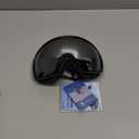 Ski Goggles Snowboard Goggles for Men Women Adults Youth,Over Glasses OTG/100% UV Protection/Anti-fog/Wide Vision (A02-black/Silver(vlt 13.8%))