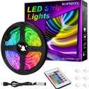 3M 10FT RGB LED Strip Lights, IP65 Waterproof Colored USB TV Backlight with Remote, 16 Color Changing 180 5050 LEDs Bias Lighting for HDTV, Multicolor for TV PC Background Lighting, No Adapter