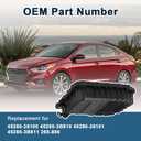 Transmission Oil Pan Compatible with Hyundai Accent, Elantra, Tucson 2010-2018, Kia Forte, Forte5, Sorento, Soul 2011-2017 Replace 45280-26100 45280-3B810 45280-26101 45280-3B811 265-856