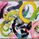 Yihui Arts Abstract Canvas Wall Arts - Hand Painted Textured Contemporary Artwork for Modern Home Decor, Size: 24"L x 16"W