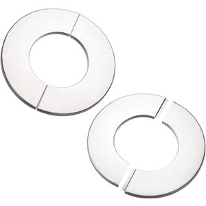 uxcell Wall Split Flange, Stainless Steel Round Escutcheon Plate for 70mm Diameter Pipe 2Pcs