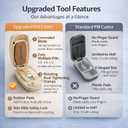 Premium Multi-Pill Cutter  Cut Multiple Large or Small Tablets at Once, Medical-Quality Stainless Steel Blades, Time-Saving Pill Splitter for Home, Care Facilities & Travel (White)