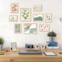 upsimples 10 Pack Picture Frames Collage Wall Decor for Mounting or Tabletop Display, Photo Gallery Frame Set for Family, Multi Sizes Including 8x10, 5x7, 4x6, Natural