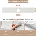 Faucet Mat for Kitchen Sink, 23.6" Diatomite Stone Drying Mat For Kitchen Counter, Prevents Moisture, Super Absorbent, Quick Drying Sink Splash Guard for Bathroom (01 - White, 30" x 3.9")