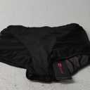 Women High Waist Mesh Tulle Spliced Activewear Yoga Shorts Dance Bottoms Rave Booty Shorts Mini Hot Pants (Small, Black)