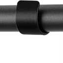 Drapery Window Curtain Rods-1 Inch Adjustable Heavy Duty Curtain Rod With Brackets. 66 to 120 Inch,Black (66-124)