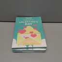 3 x 36 Pack Valentines Day Cards for Kids School  Adorable Die-Cut Animal & Food Classroom Valentines with Pink Envelopes & Stickers, 9 Cute Designs for Boys, Girls & Teachers