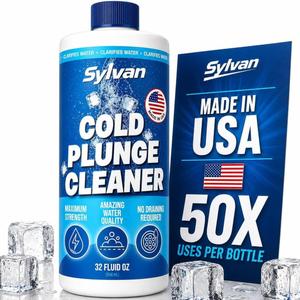 Sylvan Cold Plunge Cleaner | 32 Oz | 50+ Uses | Made in USA | Ice Bath Cleaner | Refines & Refreshes Your Ice Tub