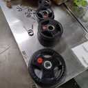 Fitvids Olympic Cast Iron 2-Inch Weight Plates for Strength Training & Weightlifting Home Gym, 255 Pounds Set, Multiple Packages