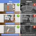 Retractable Dog Gate with Cat Door 55" Wide Retractable Pet Gate with Cat Door Mesh Dog Gate Retractable Baby Gates for Doorway Retractable Puppy Gate for The House Retractable Outdoor Gate for Deck