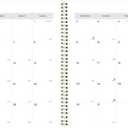 Blueline Essential Academic Monthly Planner, 14 Months, July 2025 to August 2026, Twin-Wire Binding, Poly Cover, 11" x 8.5", Blossom Design, White (CA714PG.01-26)