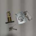 Design House Passage Door Latch, 6-Way Adjustable Fit, Square Spindle, Emblem Series Locksets, Easy Assembly, Satin Nickel Finish, 3.25 in. L x 1.05 in. W x 2.25 in. H, 582213