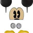 DecoSet Disney Mickey Mouse Cake Topper, 7-Piece Topper Set with Ears, Eyes, Buttons and Shoes, Made of Food-Safe Plastic