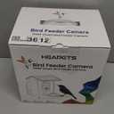 Smart Bird Feeder with Camera Solar Powered, 2K HD Video, AI Bird Species Identification, Instant Arrival Alerts, Weatherproof Design for Effortless Birdwatching, Best Gift for BirdLovers, Red