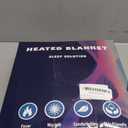 Electric Heated Sherpa Buffalo Plaid Christmas Throw Blanket with 8 Heating Levels & 8 Hours Auto Off, Fast Heating Warm Plush Washable Blanket with Over-Heat Protection, ETL Certification, Red (Throw-50" x 60")