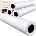 VOISEN Wide Format Paper,4 Rolls Plotter Paper 36 In x 150 Ft, CAD Bond Rolls,20lb,Bond Paper on 2" Core for CAD Printing on Wide Format Ink Jet Printers