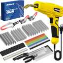Allturn Upgraded Plastic Welder, 2 in 1 Plastic Welding Kit, Hot Staples Weld Gun, Car Bumper Repair Kit for Most Plastics, Patent Number D970324(Yellow)