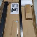 Drive Medical Overbed Table with Wheels - Secure Height Adjustment for Comfort - Non Tilt Surface - Smooth Rolling Design - Home & Hospital Use - Woodgrain Laminate Top - Silver Vein