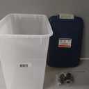 IRIS USA Dog Food Storage Container, Up to 30 lbs, Navy, Made in USA