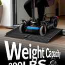 Black Aluminum Ramp 2FT, With Non-Slip Surface Wheelchair Ramp, Folding Portable Wheelchair Ramps for Home Steps,Scooter Ramp for Car, Stairs, Doorways, Curbs, 800 LBS Weight Capacity, 28.3" W x 24''L