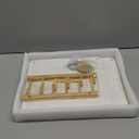 2 PCS Nesting Stone Drying Mat for Kitchen Counter,Equipped Dish Rack,Tableware Drying Mat Set,Diatomaceous Earth MaterialSuitable for Plates,Cups and Any Kitchen Utensils (White)