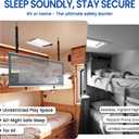 49" x 22" Aluminium Frame RV Bunk Bed Safety Net, Adjustable Mesh Bunk Bed Rail Guard for Top Bunk, RV & Camper Bedding Accessories