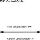 Diskary 746-0551 Control Cable for Laser 94381 Stens 290-855 Fits MTD Lawn Mower Replacement 946-0551(746-0551)