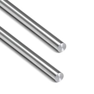 2Pcs 1/4" OD 304 Stainless Steel Rod 36" Length Round Metal Shaft Rods