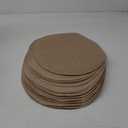 Aneco 40 Pieces Round Burlap Placemats 13.78 Inch Reusable Brown Table Mats Heat Resistant Natural Jute Fibers Placemats Burlap Circle Rustic Table Decorations for Dinner Holiday Farmhouse Decor