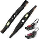 Lawn Mower Blades for Honda HRR216 HRM215 Series, High Lift Mulching Blades for Walk Behind Mowers, 21" Twin Blade Set Replaces OEM no. 72531-VE2-020, 72511-VE1-020 (Set of 2)