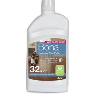 Bona Hardwood Floor Polish - 32 fl oz - Low Gloss Shine - Polish for Wood Floors - Protects and Renews Dull Flooring - Covers 500 sq ft