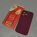 Vooii Magnetic for iPhone 17 Pro Max Case, Compatible with Magsafe (Premium Liquid Silicone) (Integrated Camera Control Button) Full Body Protective Anti-Scratch Microfiber Lining 6.9 inch, WineRed