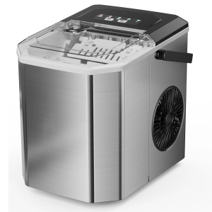Frigidaire 26 Lbs per Day Portable Compact Maker, Ice Making Machine, Stainless, Medium