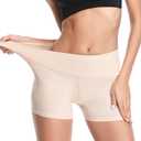 JOYSHAPER Slip Shorts for Under Dresses Anti Chafing Boyshort Underwear Shapewear Shorts for Women (Beige, XL)