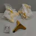 Chumia 12 Pieces 4 Inch Gold Furniture Legs, Metal Furniture Replacement Feet Triangle, Table Legs for Cabinet Sofa Dresser Couch Cupboard Chairs Ottoman Modern Style