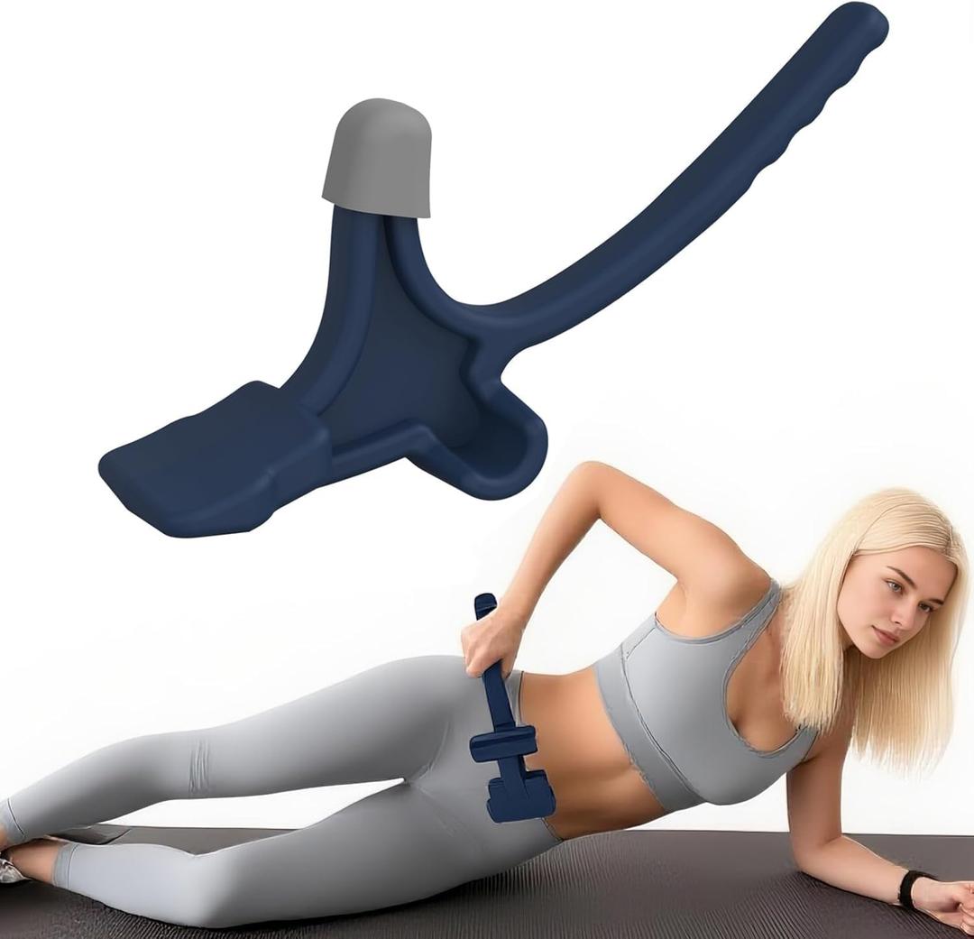 Psoas Release Tool-Hip Hook Psoas Muscle Release Tool Fully Adjustable for Iliacus,Waist Pain Sciatica,Back&Posture Relief,Hip Flexor Release Tool and Trigger Point Massage Tool [Patent Pending] (Blue)