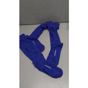 Haysandy 3 Pairs Baseball Socks Bulk Softball Sock Youth High Long Tube Soccer Football Team Boys Girls Adults Sport Sock (Medium, Blue)