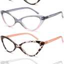 EYEURL Cat Eye Reading Glasses for Women Blue Light Blocking Readers 1.00