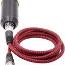 Premium XLR Male to Female 3 Pin Plug Nylon Braided Shielded Professional Mic Audio Balanced Cable for Recording Applications,Mixers,Speaker Systems (2m/6ft)