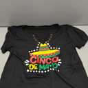 Women's Cinco De Mayo Shirt Mexican Fiesta Graphic Notched Neck Short Sleeve Tops, XL