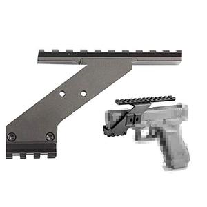 Gotical Combo of 2 - Pistol Hand Guns Picatinny Rail Mount Accessories with Micro Red Dot Sight