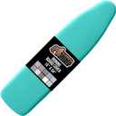 The Original GORILLA GRIP Ironing Board Cover and Pad, Silicone Coating, Thick Scorch Resistant Padding, Heavy Duty Iron Covers Standard Boards, Hook and Loop Fastener Strap, Turquoise, 15x54