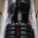 52LBS Single Adjustable Dumbbells Set Premium Rubber Coated Dumbbell Set with Secure Locking Mechanism for Safe & Customizable Strength Training