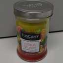 Tuscany Limited Edition Scented Triple Pour Jar Candle Citrus Splash, 18 ounces