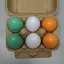 WHOHOLL Wooden Easter Play Eggs Toy, Play Food Sets for Kids Kitchen, Sturdy Wood Eggs with Magnetic Separable Yolk, Pretend Play Kitchen Toy Food for Boys Girls Gifts