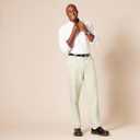 Amazon Essentials Men's Classic-Fit Expandable-Waist Flat-Front Dress Pant (Beige, L)