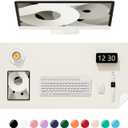 Desk Pad, 23.6" x 13.8" PU Leather Non-Slip Desk Mat Large Mouse Pad for Desktop, Waterproof Laptop Computer Writing Mat for Office, Home, Work, Gaming, Ivory White